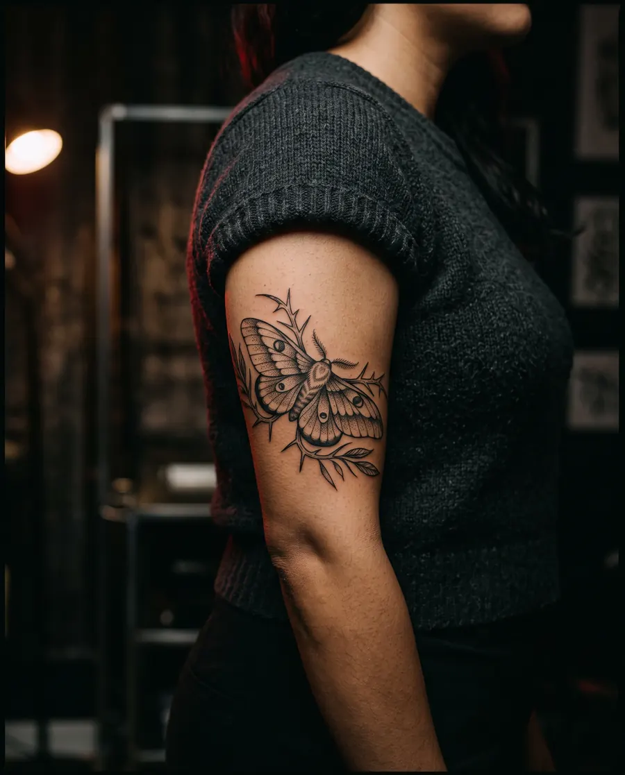 Tatouage : papillon de nuit