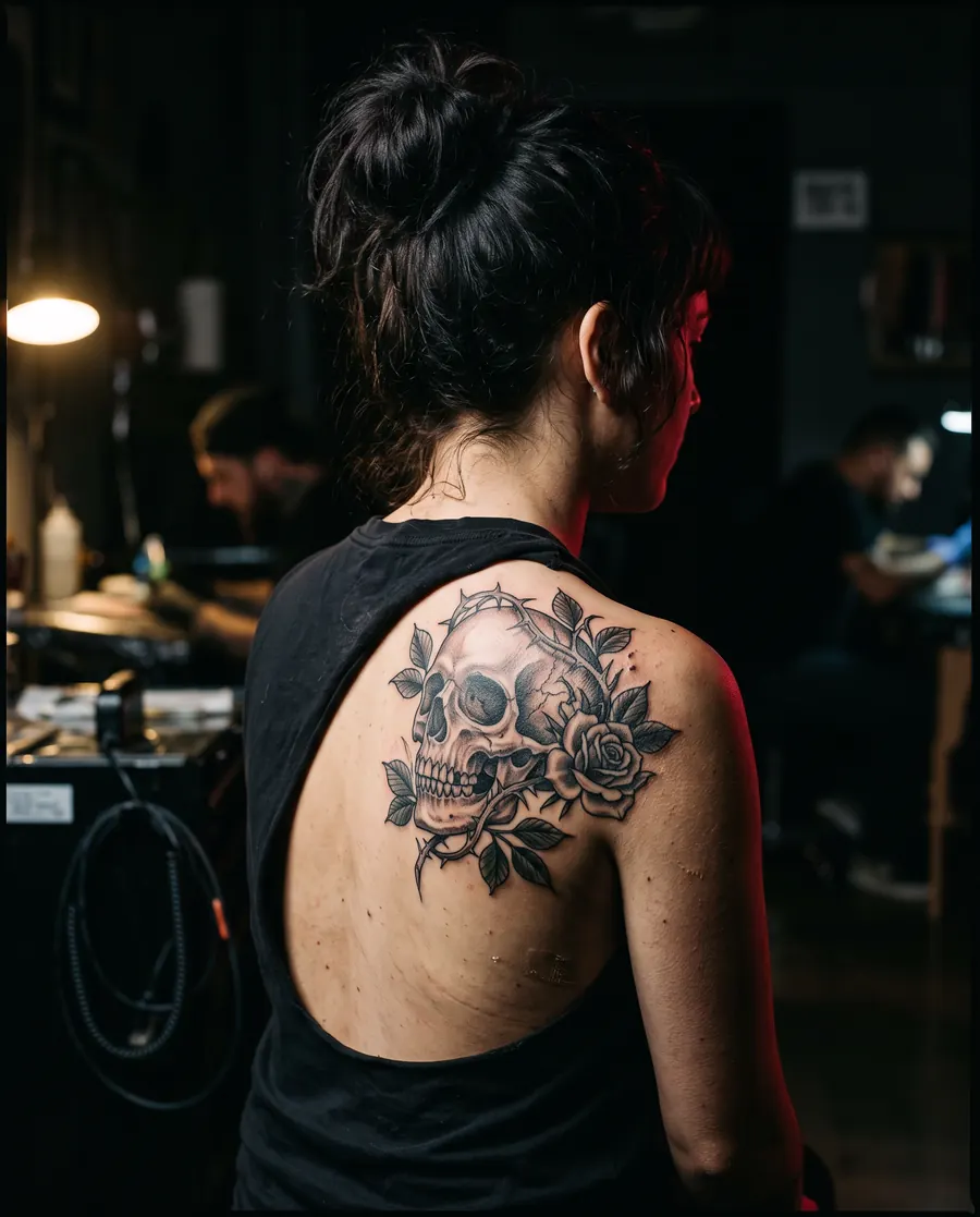 Tatouage : crâne